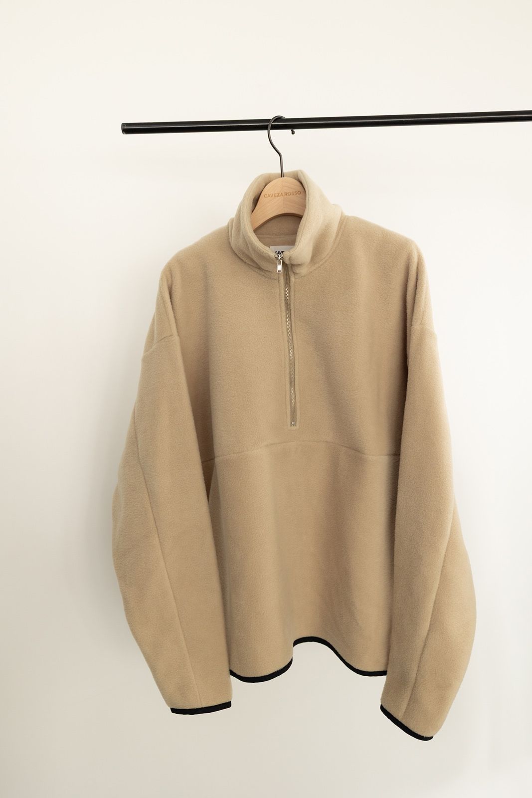 CAVEZA ROSSO - ハーフジップフリースプルオーバー (ベージュ) | Sir