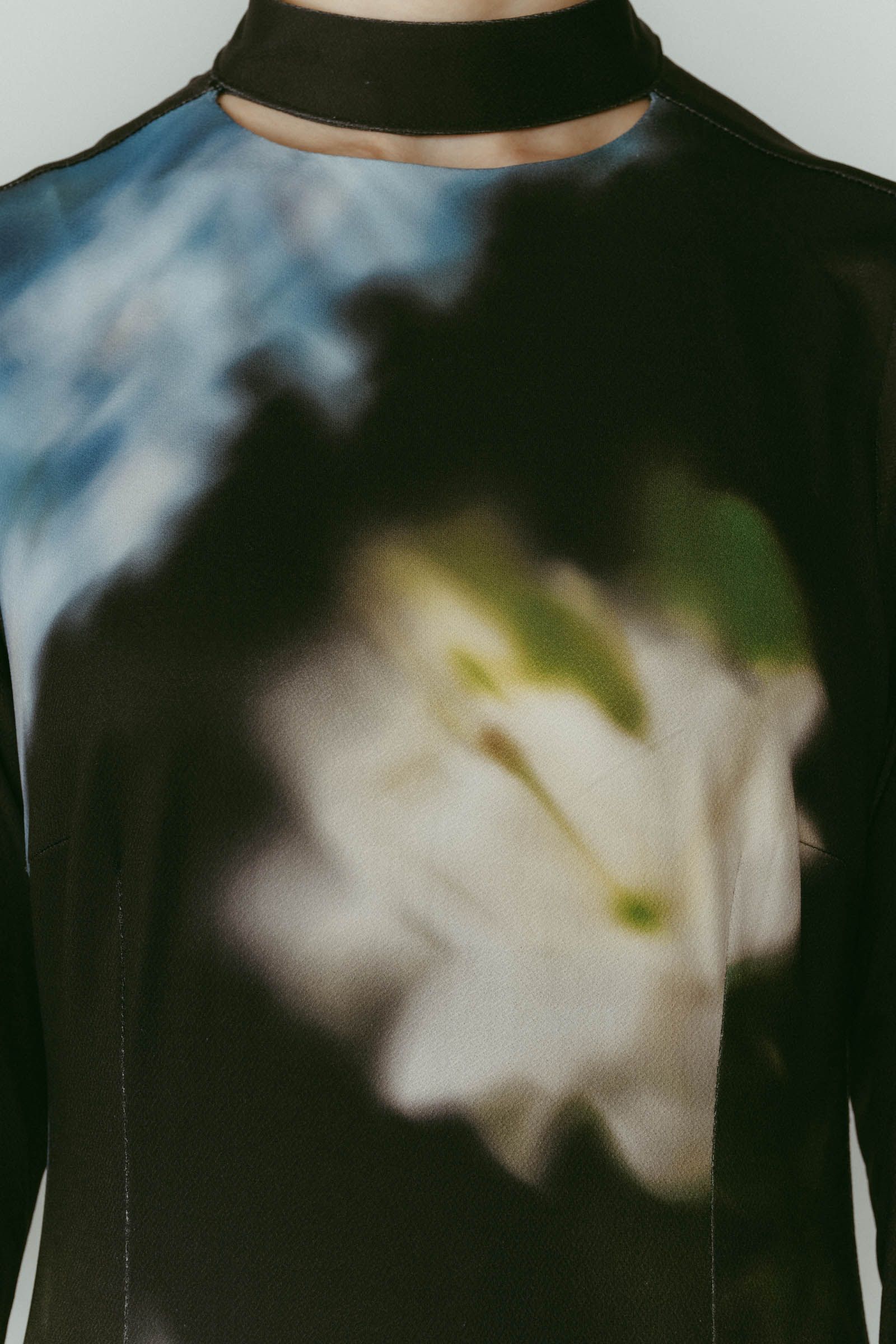 Knuth Marf - blurry flower one piece / フラワープリント ワンピース