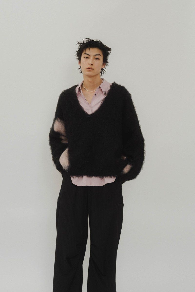 Knuth Marf - Uneck knit pullover (unisex) / Uネックニットプル