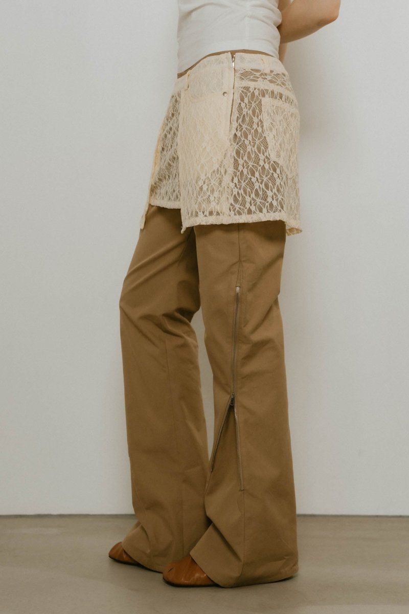 Knuth Marf - 2piece zip flare pants / 2ピース ジップフレアパンツ