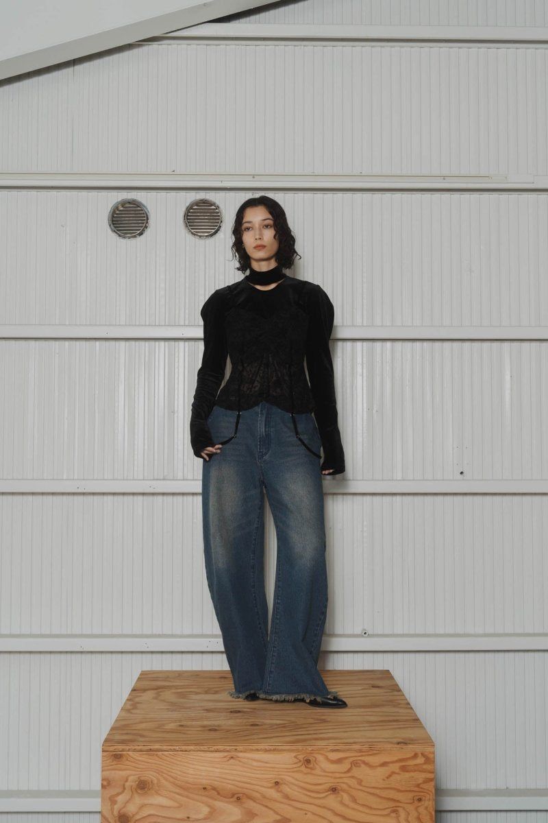 Knuth Marf - spaghetti denim pants / スパゲッティ デニムパンツ