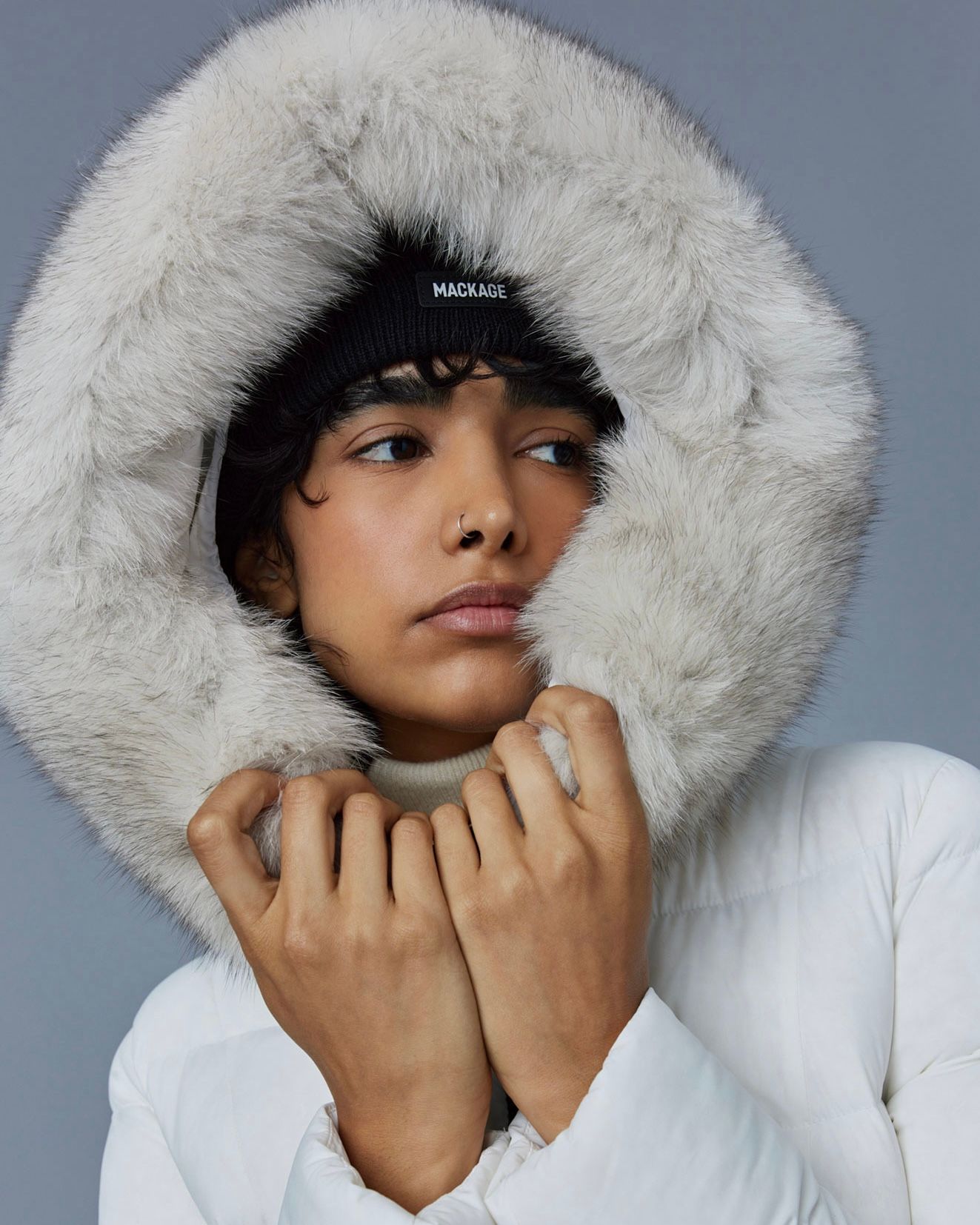 MACKAGE - 【25AW】CALLA-BX / ファー付きストレッチダウンコート