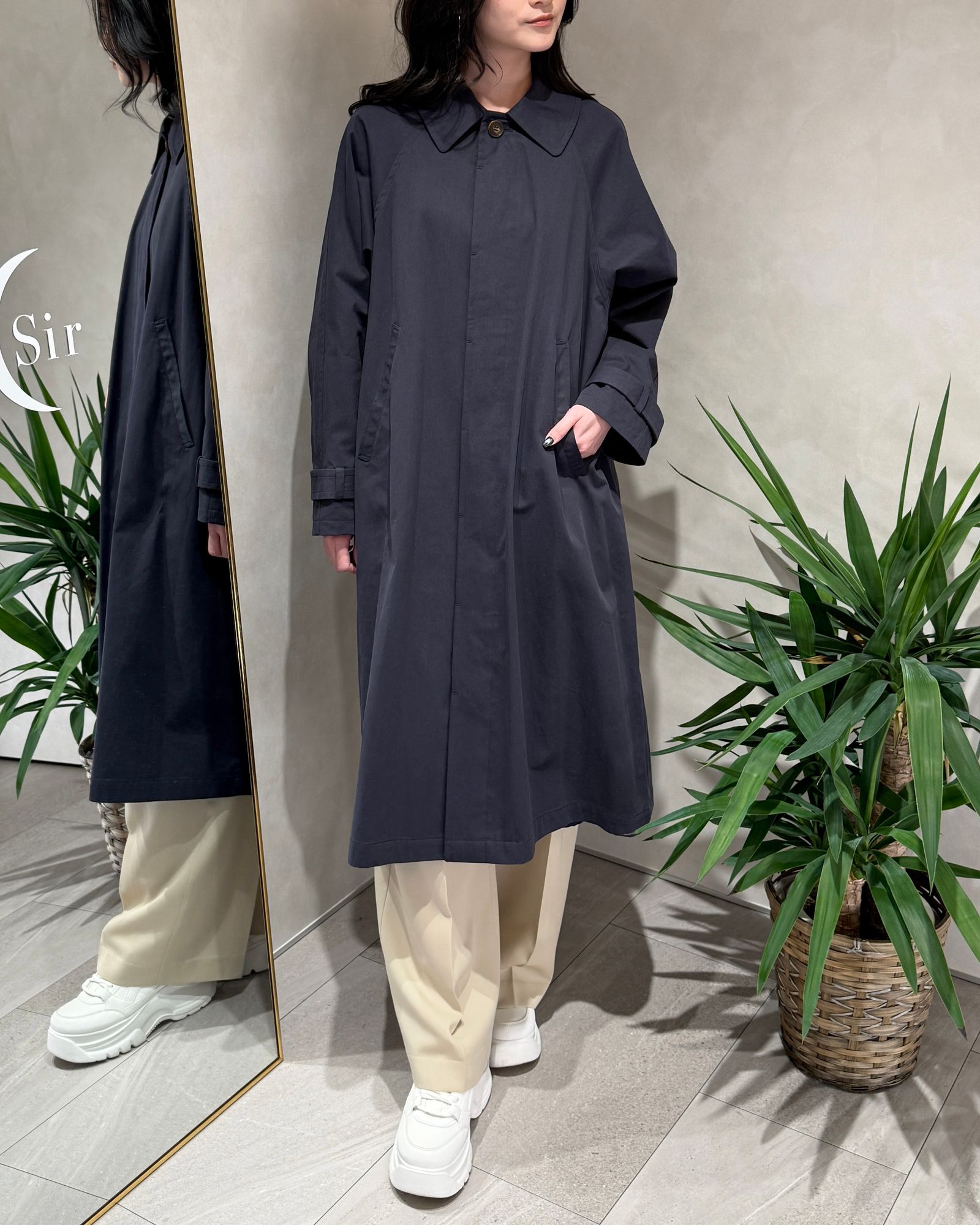 CAVEZA ROSSO - Soutien Collar Over Coat / ステンカラーオーバー