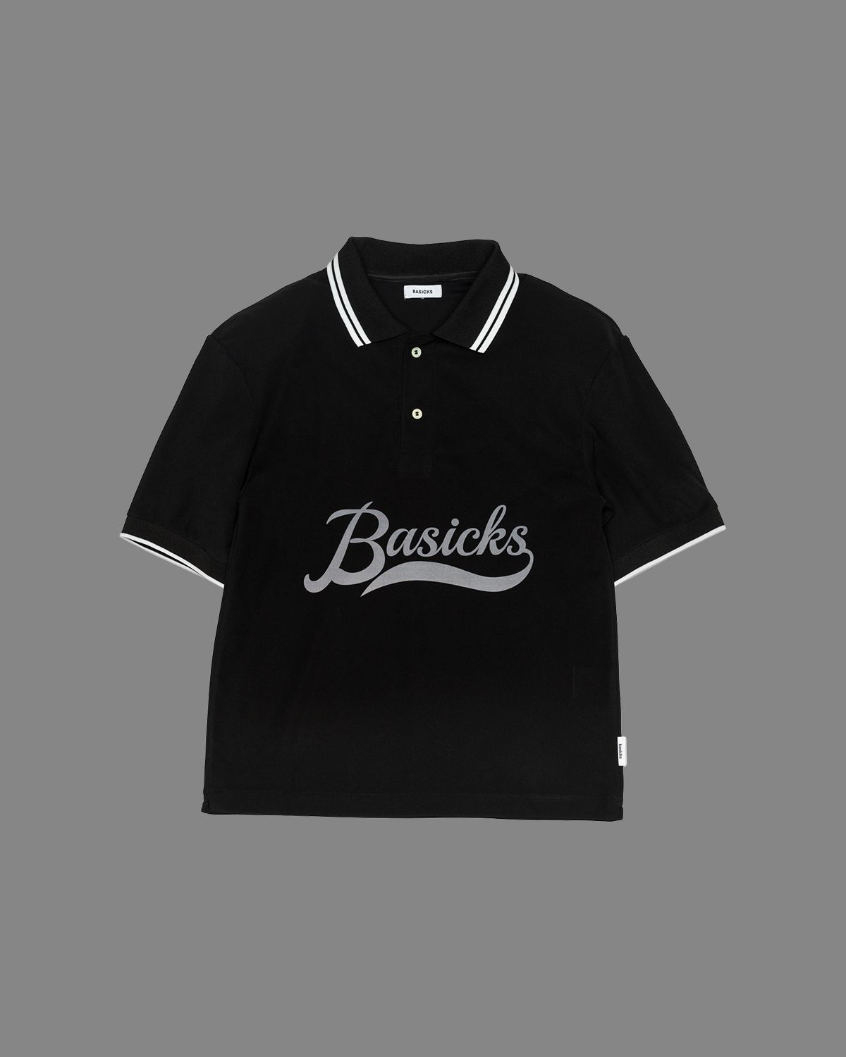 BASICKS - Stadium Polo Shirt / スタジアムポロシャツ (ブラック