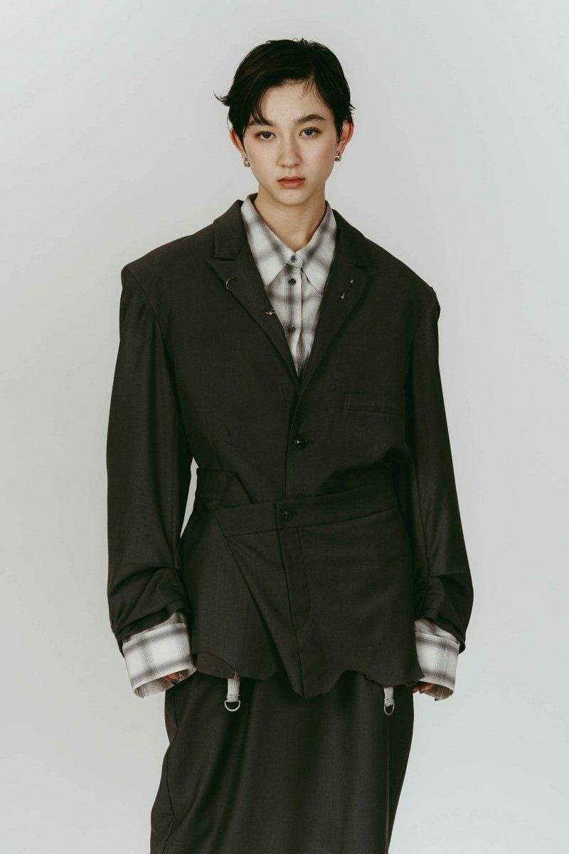 Knuth Marf - vintage tailored jacket (Gray) / ヴィンテージ