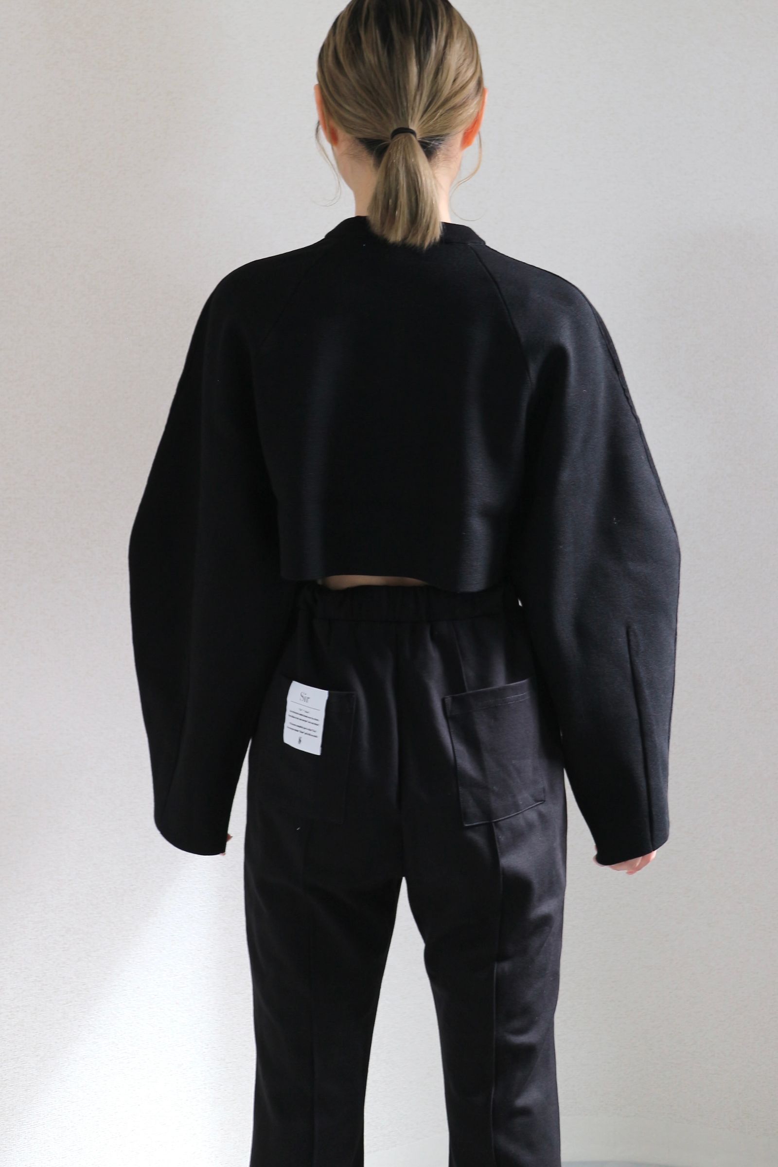 UN3D. - COCOON SLEEVE SHORT KT / コクーンスリーブショートニット