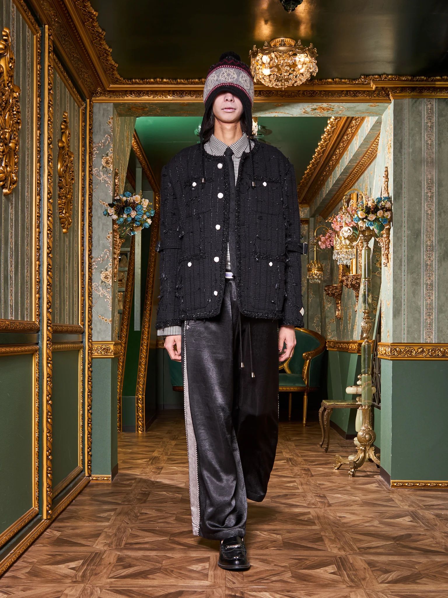 el conductorH - 【25AW】ミックス リボン ツイード ノーカラー