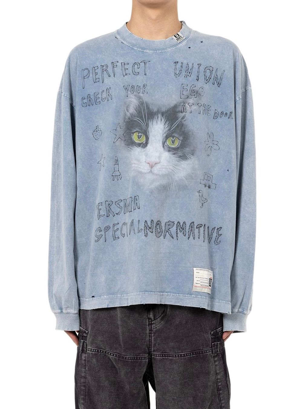 Maison MIHARA YASUHIRO - 【25SS】ブリーチド ロングスリーブ Tシャツ