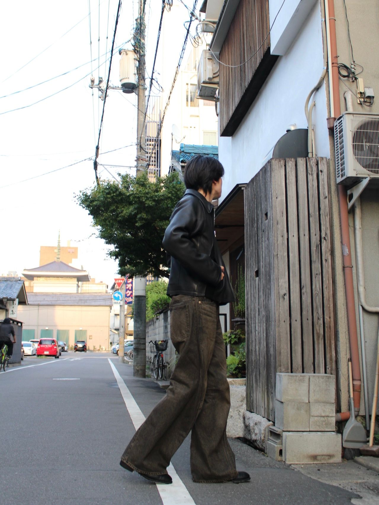 NVRFRGT - 【25AW】 ラムレザー パネル ジップアップ ジャケット