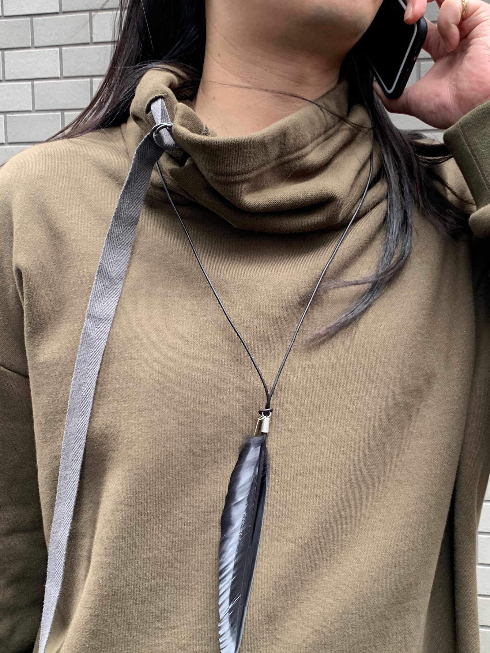 ANN DEMEULEMEESTER - フェザーネックレス NECKLACE FEATHER | STORY