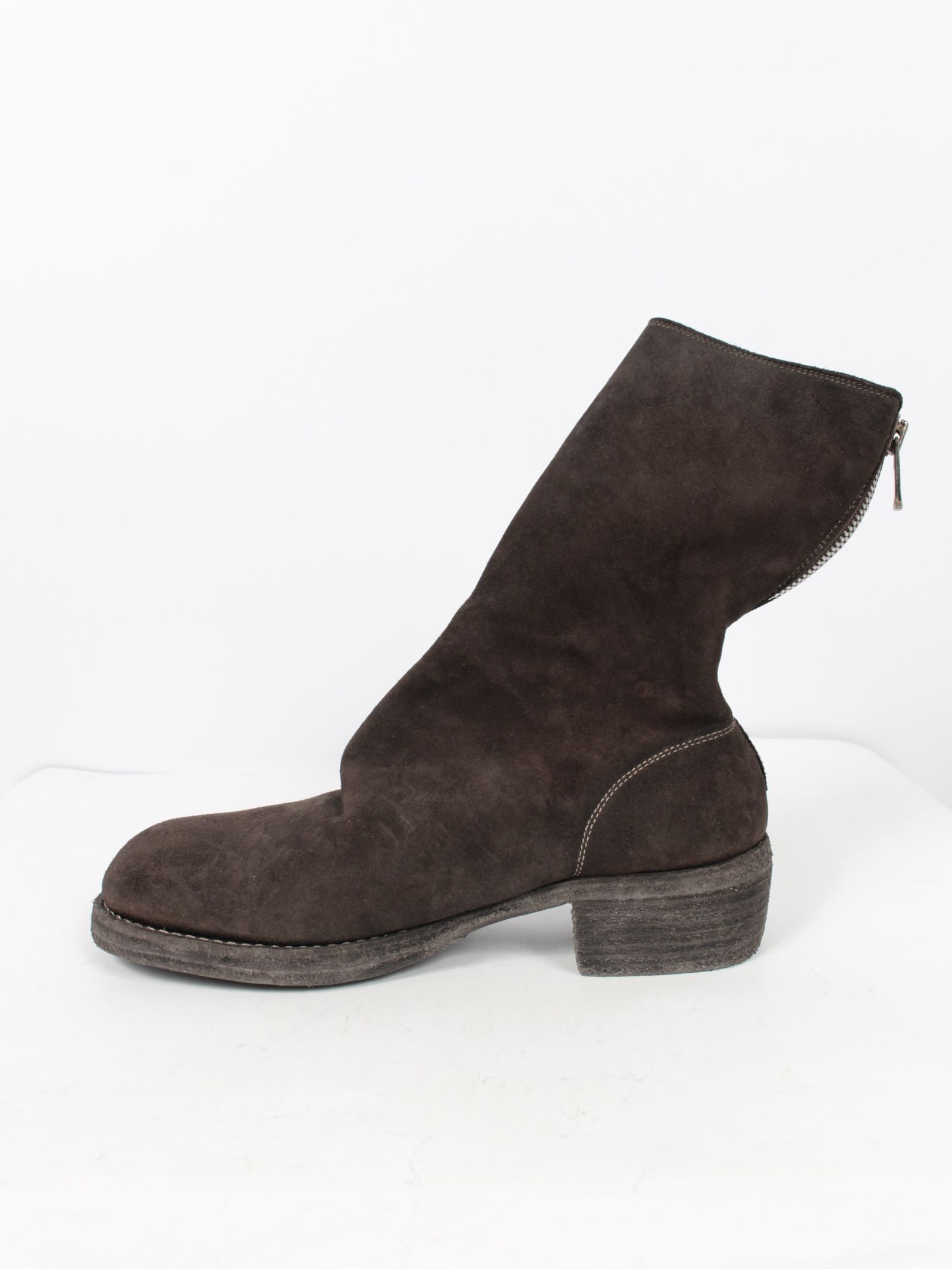 GUIDI - 【788Z】馬革 バックジップ ホース リバース レザー ダブル