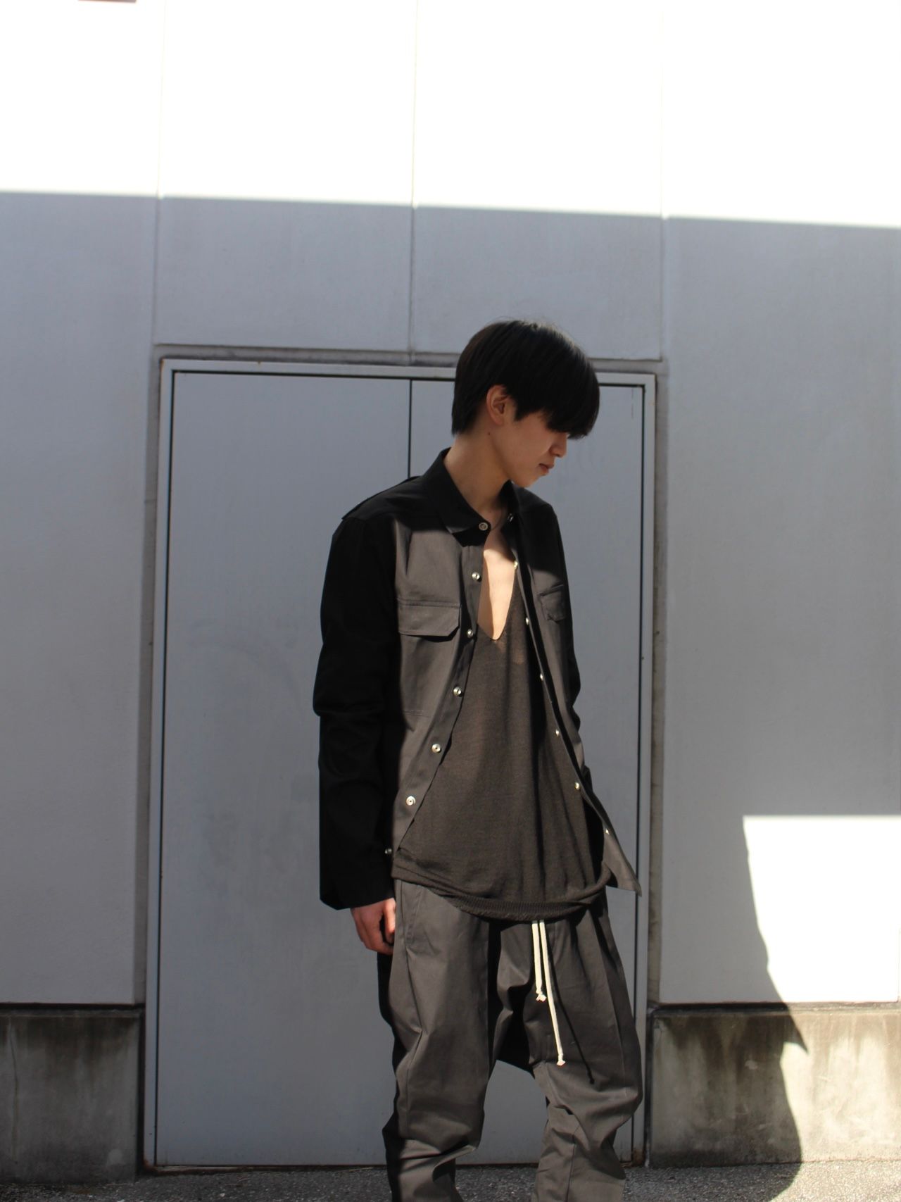 RICK OWENS - 【26SS】オーバーサイズ エクストリーム Vネック ニット