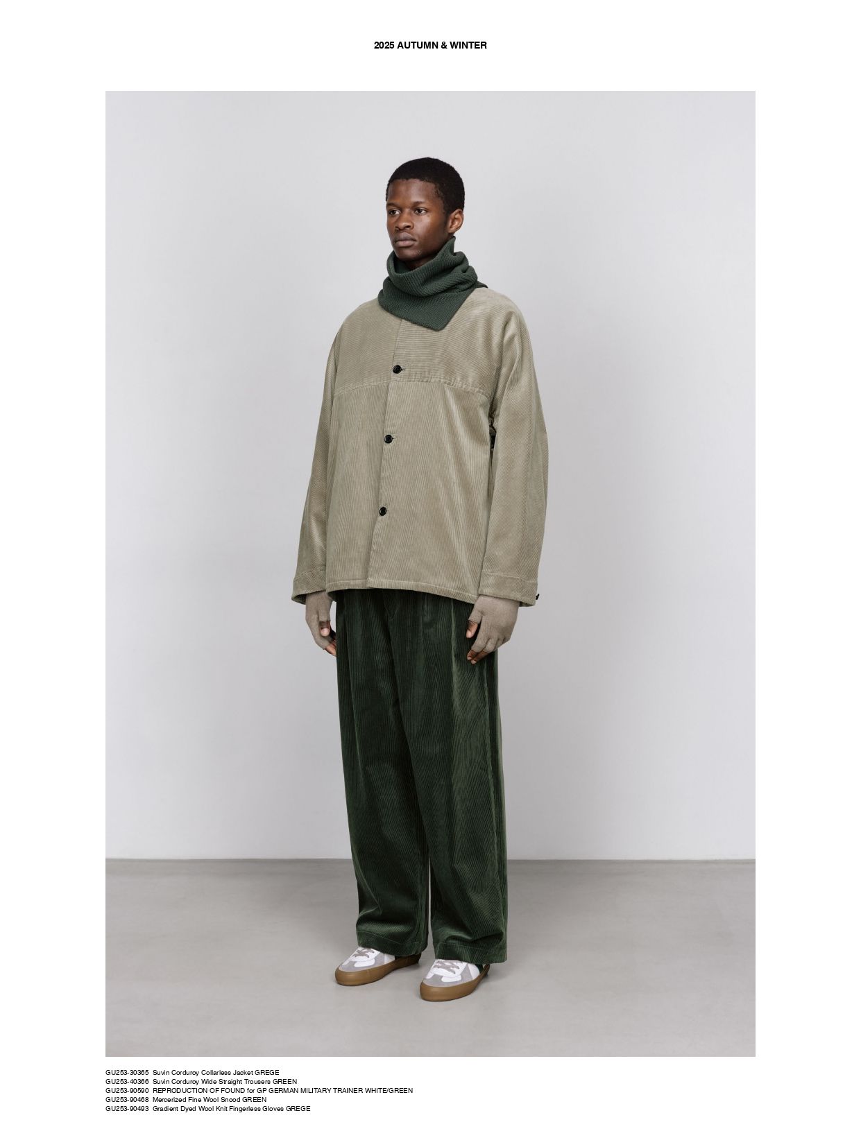 Graphpaper - Mercerized Fine Wool Snood -スヌード-（Green