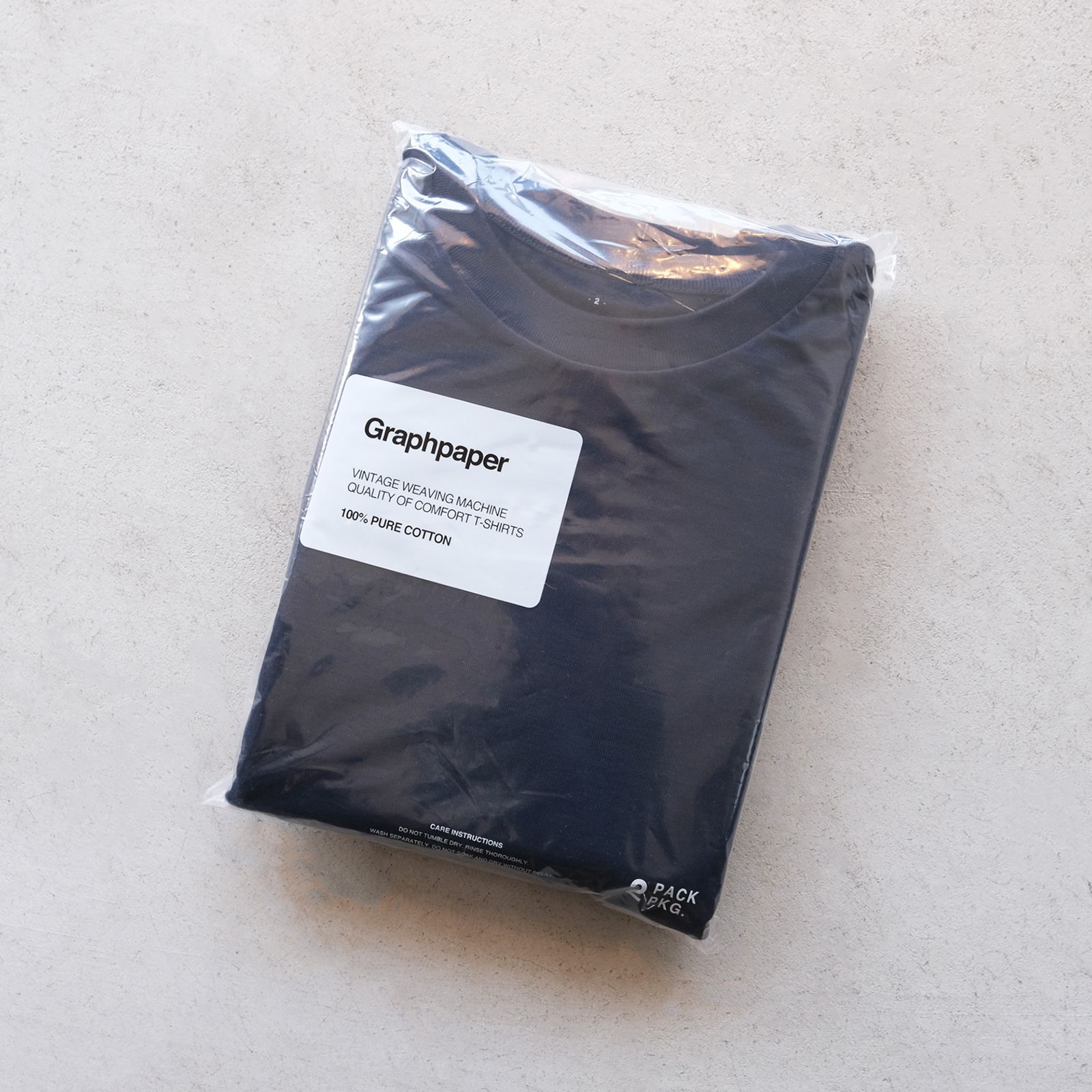 Graphpaper - 2-Pack Crew Neck Tee -パックTシャツ-（Black
