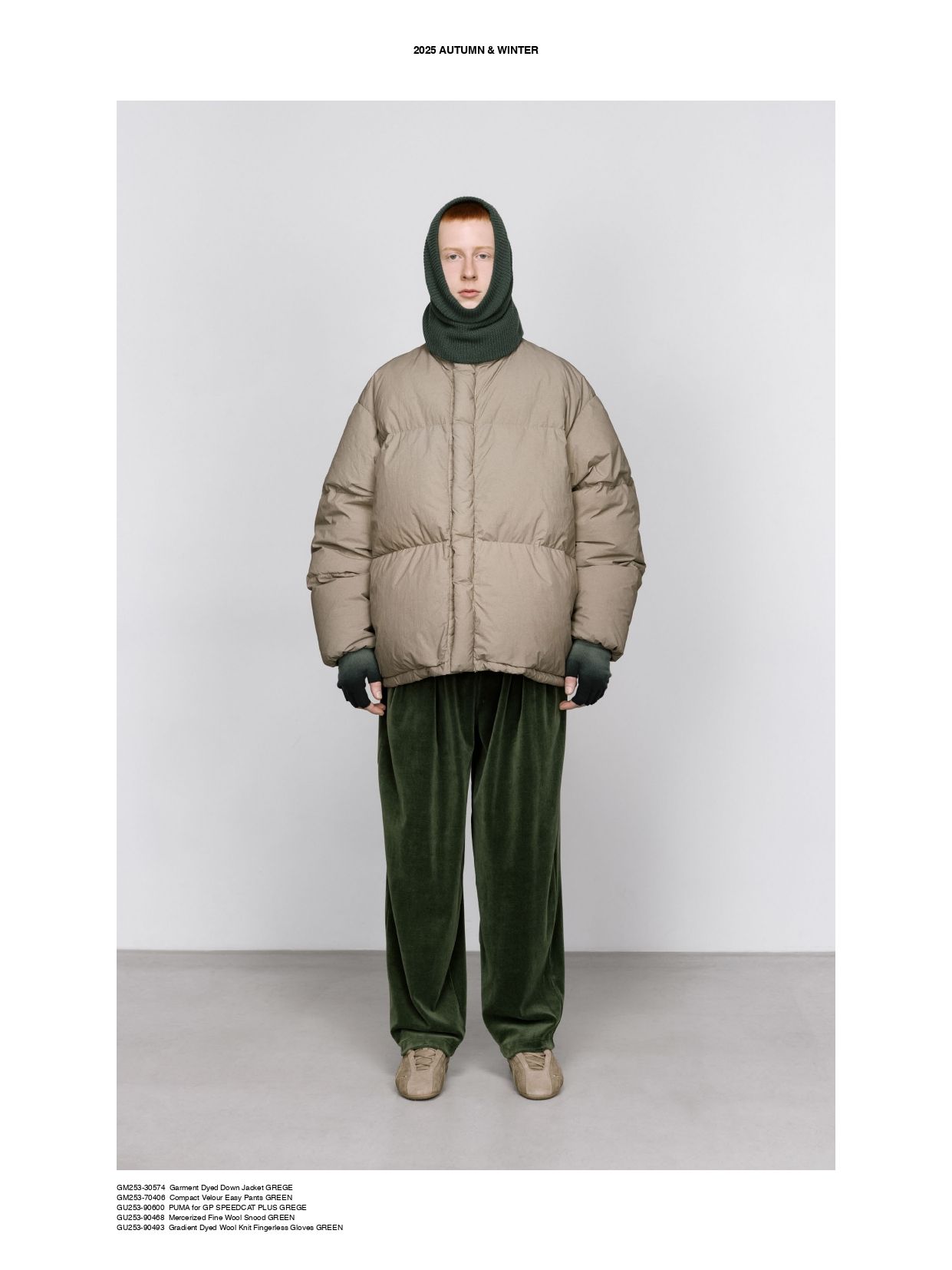 Graphpaper - Mercerized Fine Wool Snood -スヌード-（Green