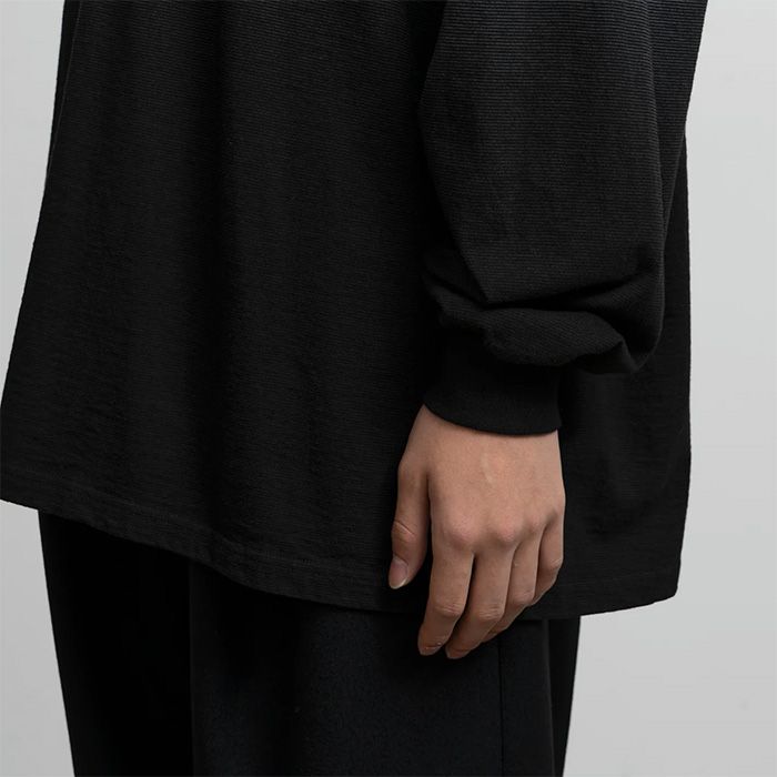 Graphpaper - Gradient Border L/S Tee / BLACK | Stripe Online Store