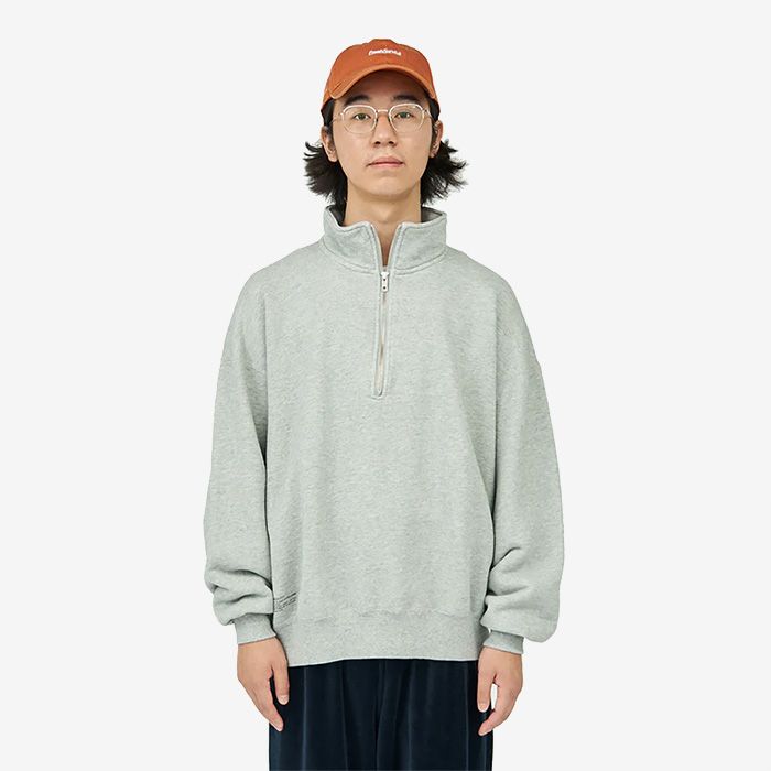 FreshService - HEAVY OZ HALF ZIP PULLOVER / H.GRAY | Stripe Online