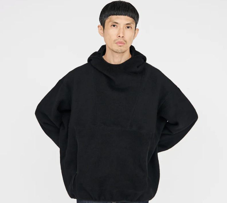 Graphpaper - Wool Fleece Hoodie / BLACK | Stripe Online Store