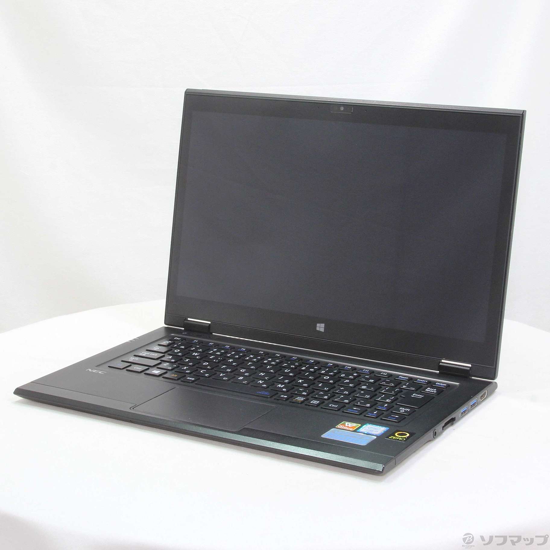 中古】LaVie Hybrid ZERO HZ750／DAB PC-HZ750DAB ストームブラック
