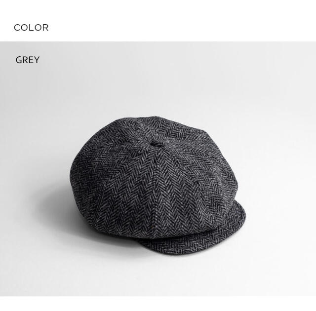 HIGHER ハイヤー ハリスツイード ウールヘリンボーン キャスケット