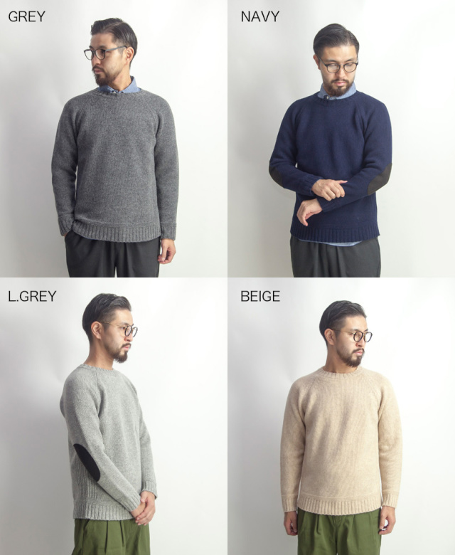 Soglia ソリア ランドノア ブリティッシュウール クルーネックニット