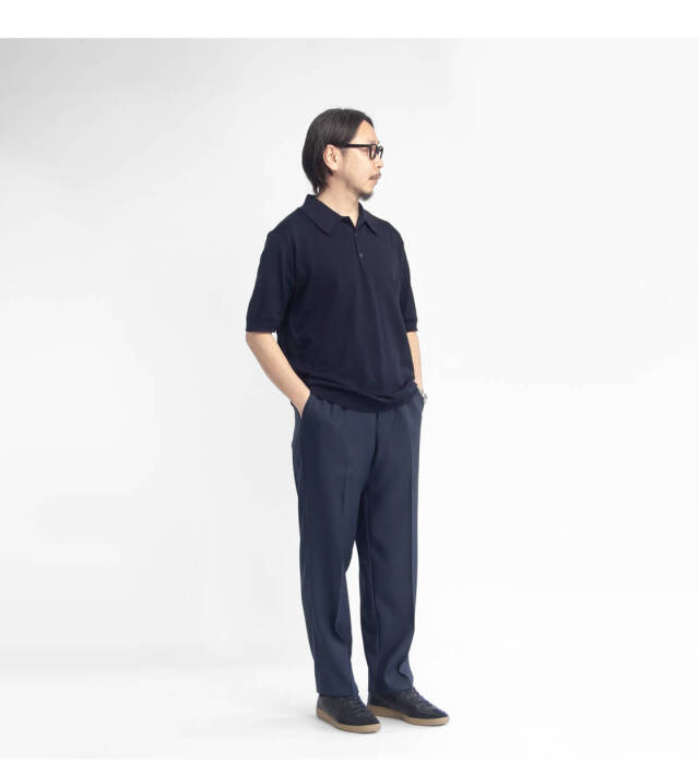 JOHN SMEDLEY ジョンスメドレー ISIS 半袖ニットポロシャツ 30G シー