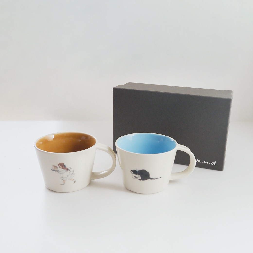 マグカップ2個セット / くらはしれい「ミルクの時間」シリーズ