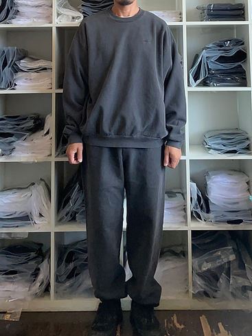 MINE 「PIGMENT DYE / GARMENT DYE SWEAT CREW NECK 14oz」 クルー