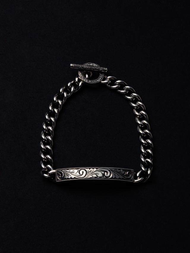 ANTIDOTE BUYERS CLUB 「 Engraved ID Bracelet 」 SILVER950製