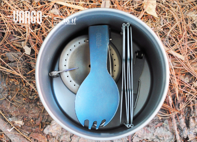 Vargo 】ヴァーゴ Titanium BOT-700 チタニウムボット700ml ULマルチ