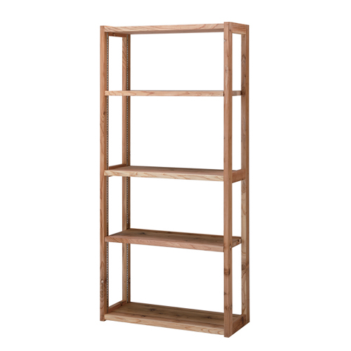 杉のシェルフ サイズオーダーできる杉天然木のオープンラック