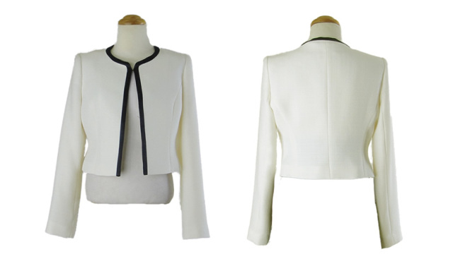 シャネルカラーサテンラインジャケット ESC