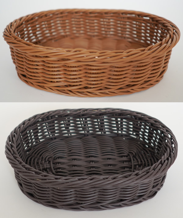 ニューボーンフォト撮影用赤ちゃんカゴ バスケット PP素材 ブラウン