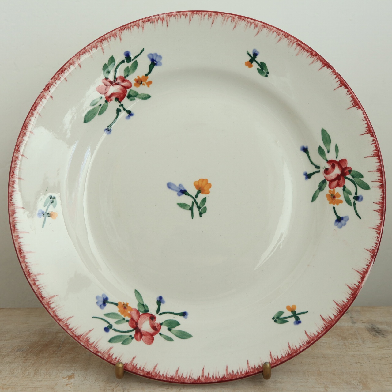 アンティークプレート DIDIER デザート皿 フランス サルグミンヌ製