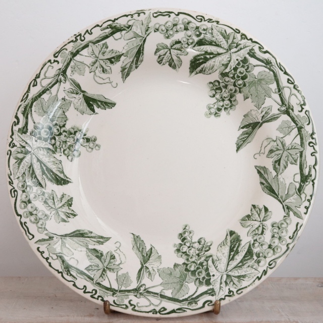 アンティーク プレート ブドウ アンティーク深皿 KANTARA フランス