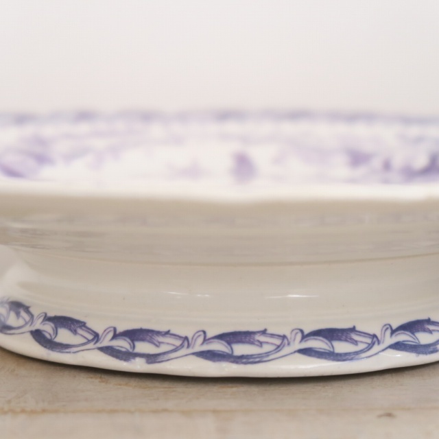 アンティークコンポティエ フローラ フランス クレイユモントロー製