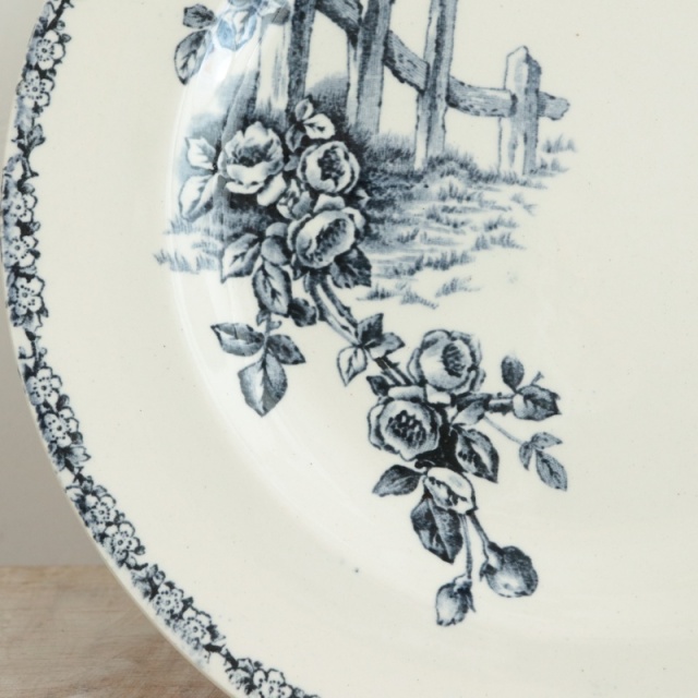 アンティーク プレート 皿 フランス製 エミールブルジョワ E.BOURGEOIS