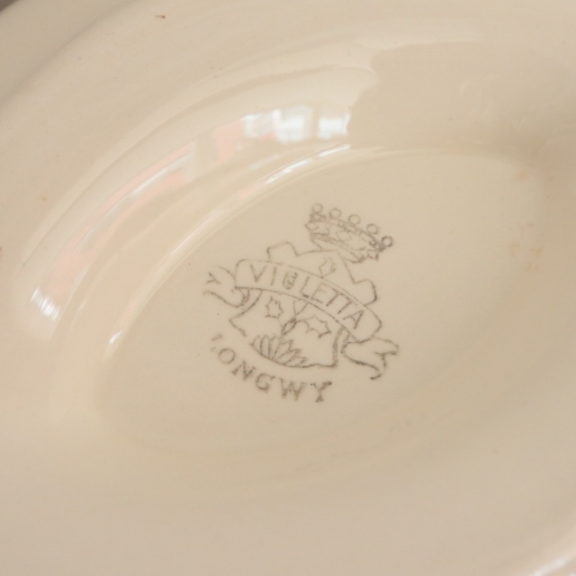 アンティーク ソーシエール Violetta フランス ロンウィー製 LONGWY