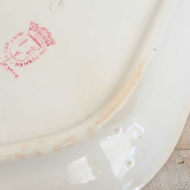 アンティーク ラヴィエ ブールドネージュ オーバル皿 BOULE DE NEIGE