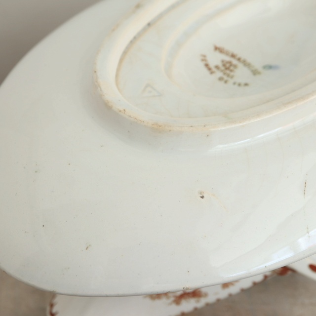 アンティーク ソーシエール MIGNARDISE フランス クレイユモントロー製