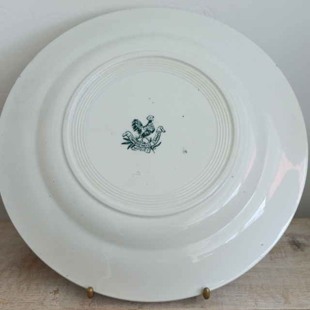 アンティーク プレート スズラン 皿 MUGUET フランス サンタマン製 ST