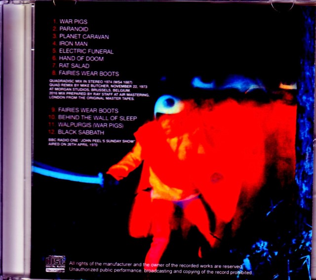 Black Sabbath ブラック・サバス/Paranoid Quadradisc Mix & more