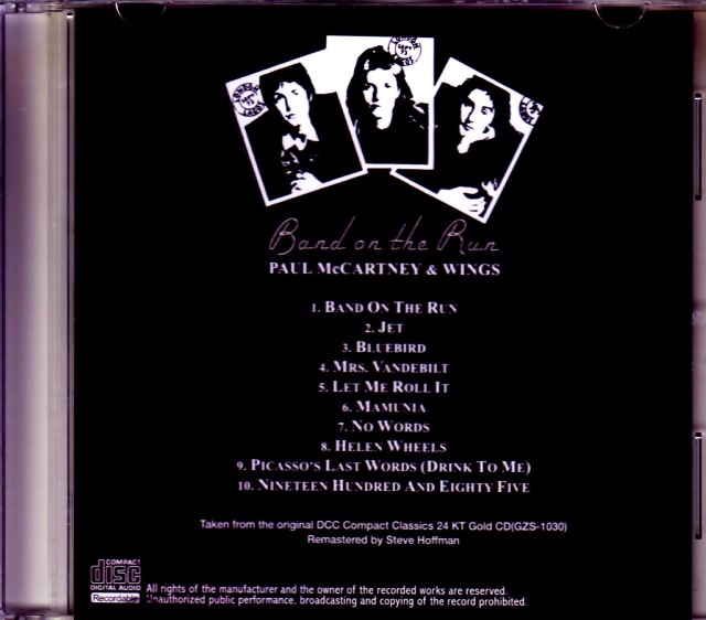 Paul McCartney,Wings ポール・マッカートニー ウイングス/Band on the