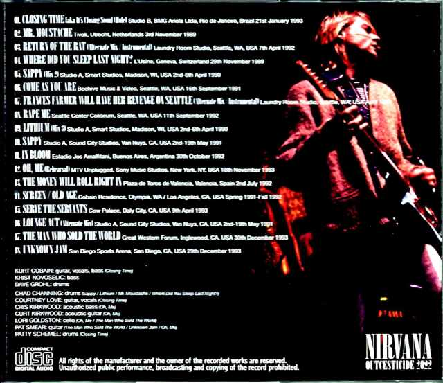 Nirvana ニルヴァーナ/Rare Tracks Remastered & Revised Edition