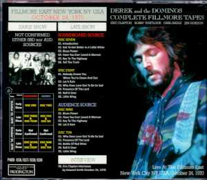Derek and the Dominos デレク・アンド・ザ・ドミノス/10.24.1970 Late