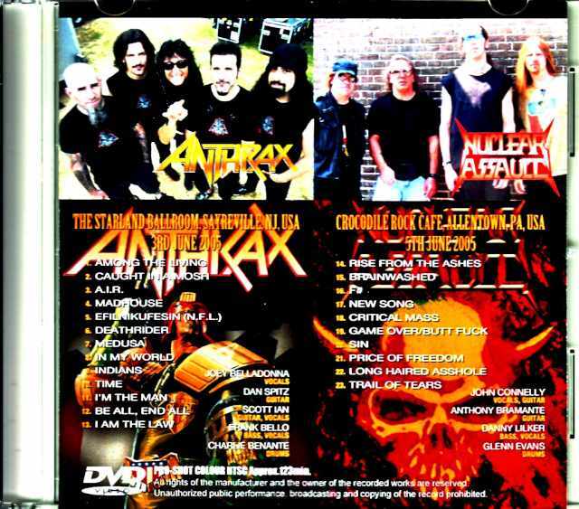 Anthrax Nuclear Assault アンスラックス ニュークリア・アソルト/PA