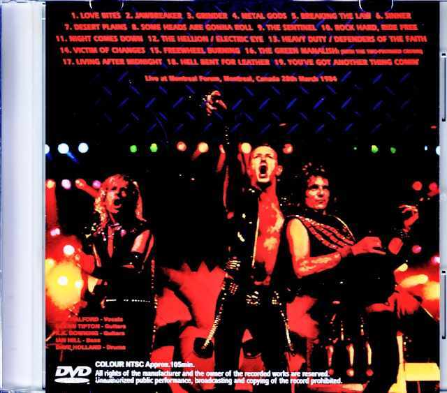 Judas Priest ジューダス・プリースト/Canada 1984 Complete Jewel Version