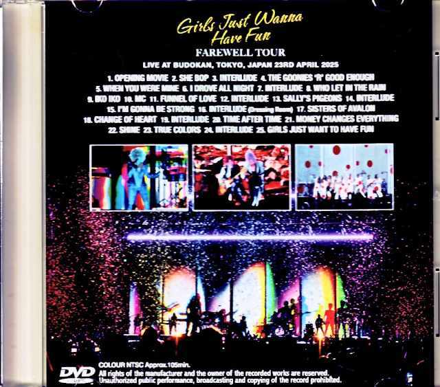 Cyndi Lauper シンディ・ローパー/Tokyo,Japan 4.23.2025 Complete