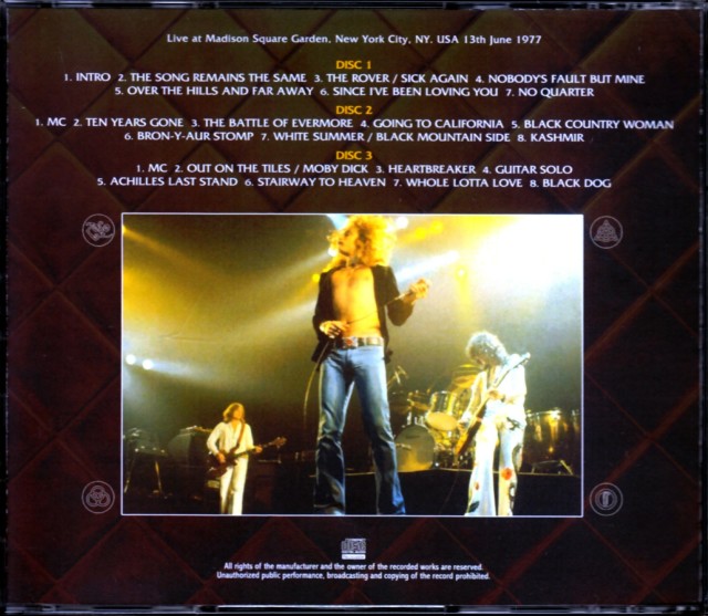 Led Zeppelin レッド・ツェッペリン/Ny,USA 1977