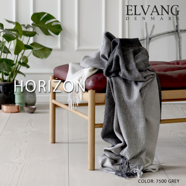 ELVANG アルパカウール大判ストール 「HORIZON」 130×200cm 《全6色